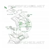 LABEL pour Kawasaki KLF300 4X4 1989