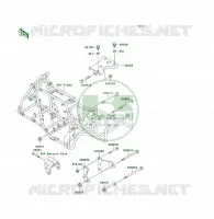 PIECE DE CADRE pour Kawasaki KLF300 4X4 1989