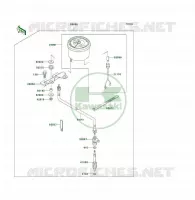 PIECE EN OPTION(COMPTEUR) pour Kawasaki KLF300 4X4 1989