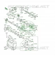 PIGNON CONIQUE AVANT pour Kawasaki KLF300 4X4 1989