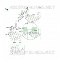 REPOSE PIED pour Kawasaki KLF300 4X4 1989