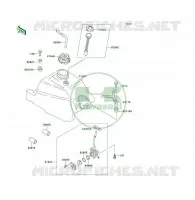 RESERVOIR CARBURANT(AS) pour Kawasaki KLF300 4X4 1989
