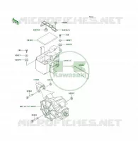 SUPPORT BATTERIE pour Kawasaki KLF300 4X4 1989