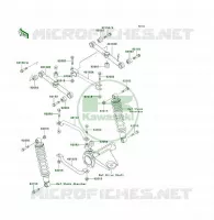 SUSPENSION ARRI&Egrave;RE pour Kawasaki KLF300 4X4 1989