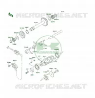 FOURCHETTE/BARRILLET DE SELECTION pour Kawasaki KLF300 4X4 1999