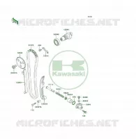 ARBRE A CAME/TENDEUR pour Kawasaki KLF300 4X4 2000