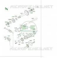 FOURCHETTE/BARRILLET DE SELECTION pour Kawasaki KLF300 4X4 2003