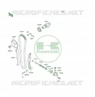 ARBRE A CAME/TENDEUR pour Kawasaki KLF300 4X4 1990