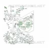 ARBRE DE TRANSMISSION(DIFFERENTIEL) pour Kawasaki KLF300 4X4 1990