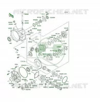 ARBRE DE TRANSMISSION(DIFFERENTIEL) pour Kawasaki KLF300 4X4 1992