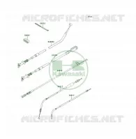 CABLES pour Kawasaki KLF300 4X4 1992