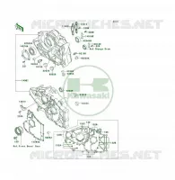 CARTER MOTEUR(S) pour Kawasaki KLF300 4X4 1992