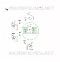 CATADIOPTRES pour Kawasaki KLF300 4X4 1992