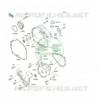 COUVERCLES MOTEUR pour Kawasaki KLF300 4X4 1992