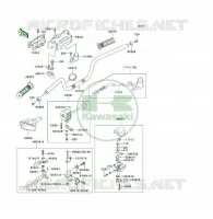 GUIDON pour Kawasaki KLF300 4X4 1992