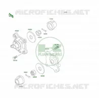 MOYEU AVANT pour Kawasaki KLF300 4X4 1992