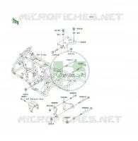 PIECE DE CADRE (COUVERTURE) pour Kawasaki KLF300 4X4 1992
