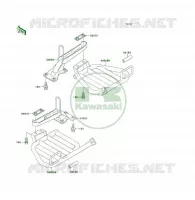 REPOSE PIED pour Kawasaki KLF300 4X4 1992