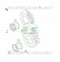 ROUE/PNEUS pour Kawasaki KLF300 4X4 1992