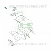 STICKER pour Kawasaki KLF300 4X4 1992