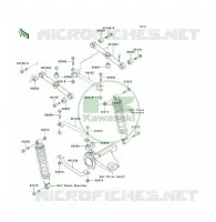 SUSPENSION ARRI&Egrave;RE pour Kawasaki KLF300 4X4 1992
