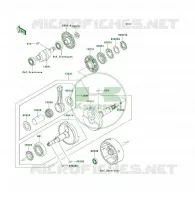 VILEBREQUIN pour Kawasaki KLF300 4X4 1992