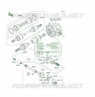 ARBRE DE TRANSMISSION(AVANT) pour Kawasaki KLF300 4X4 1993
