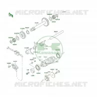 FOURCHETTE/BARRILLET DE SELECTION pour Kawasaki KLF300 4X4 1993