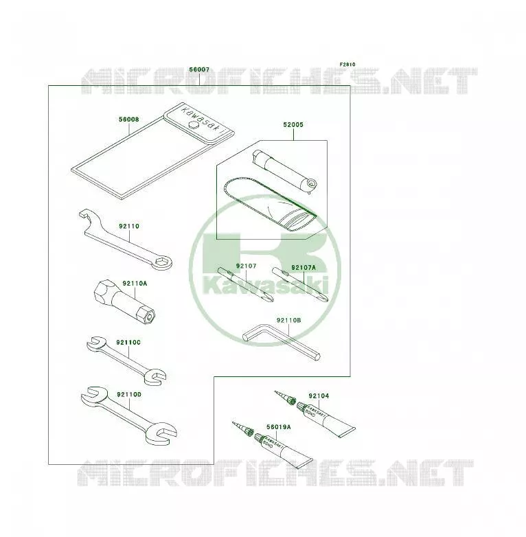 OUTIL UTILISATEUR Kawasaki QUAD 300 2006 KLF300 4X4  KLF300C6F