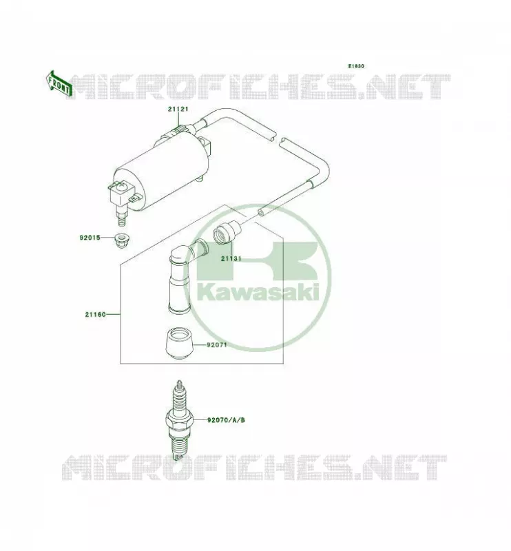 SYSTEME D&acute;ALLUMAGE Kawasaki QUAD 300 1995 KLF300 4X4  KLF300-C7