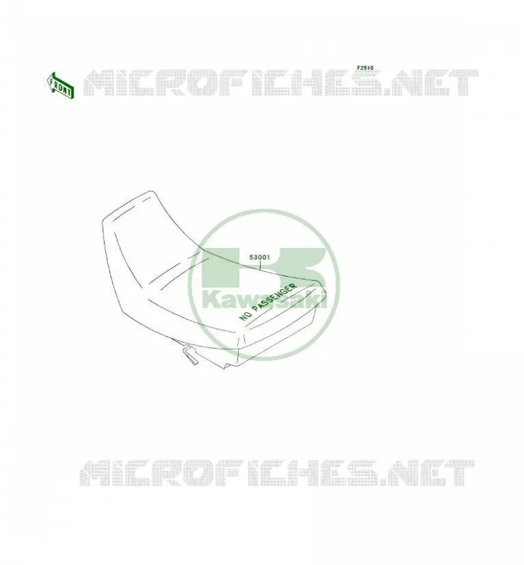 SELLE Kawasaki QUAD 300 1995 KLF300 4X4  KLF300-C7A