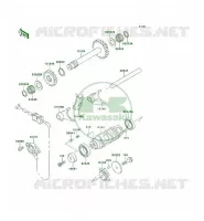 FOURCHETTE/BARRILLET DE SELECTION pour Kawasaki KLF300 4X4 1995
