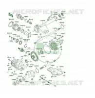 ARBRE DE TRANSMISSION(ARRI&Egrave;RE) pour Kawasaki KLF400 4X4 1993