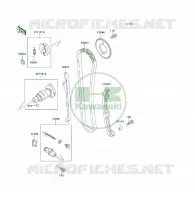 ARBRE A CAME/TENDEUR pour Kawasaki KLF400 4X4 1993