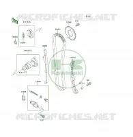 ARBRE A CAME/TENDEUR pour Kawasaki KLF400 4X4 1993