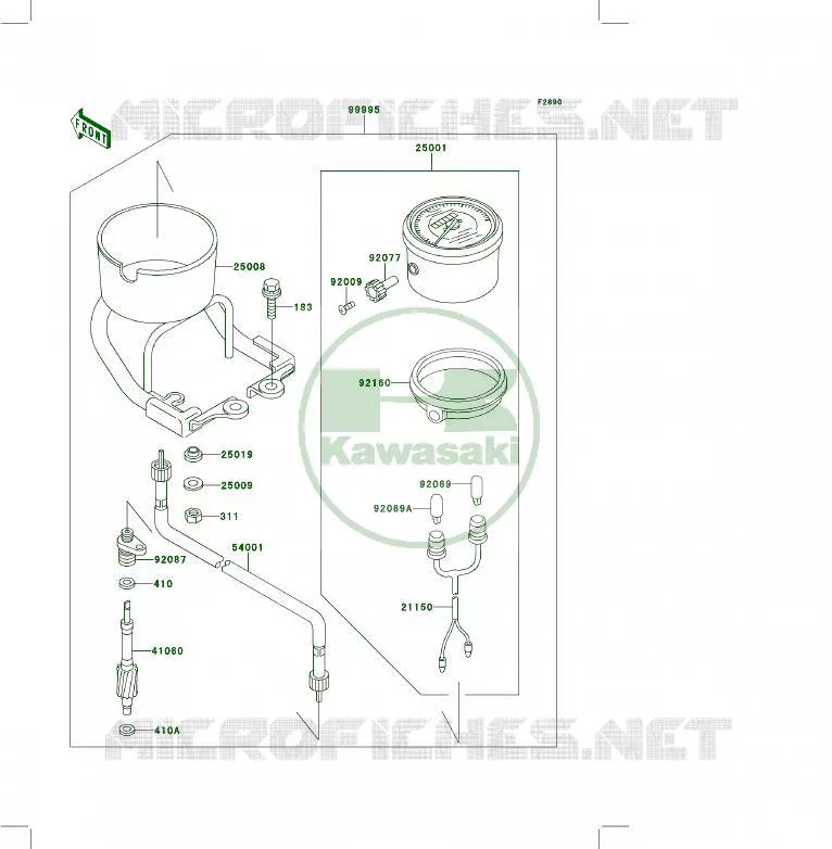 PIECE EN OPTION(COMPTEUR) Kawasaki QUAD 400 1994 KLF400 4X4  KLF400-B2