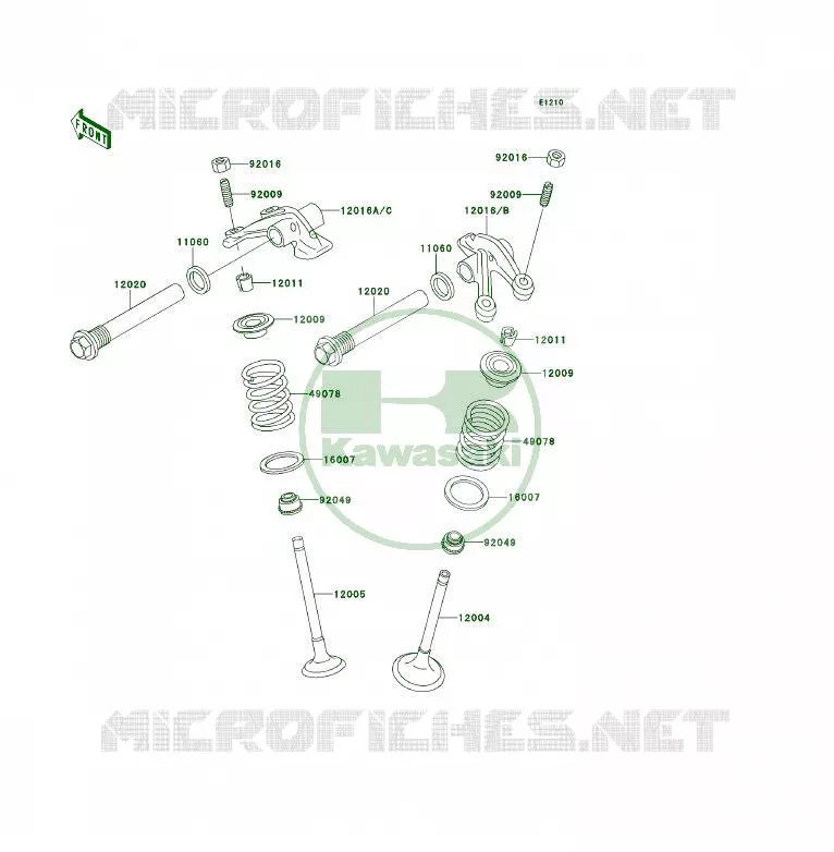SOUPAPE Kawasaki QUAD 400 1994 KLF400 4X4  KLF400-B2