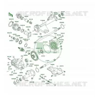 ARBRE DE TRANSMISSION(ARRI&Egrave;RE) pour Kawasaki KLF400 4X4 1994