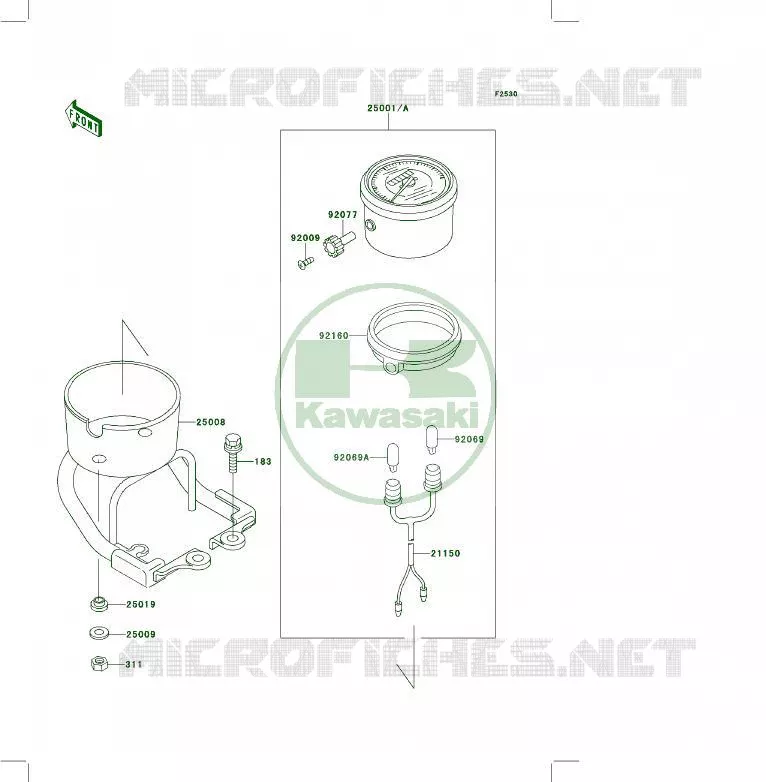 COMPTEURS Kawasaki QUAD 400 1994 KLF400 4X4  KLF400-B2