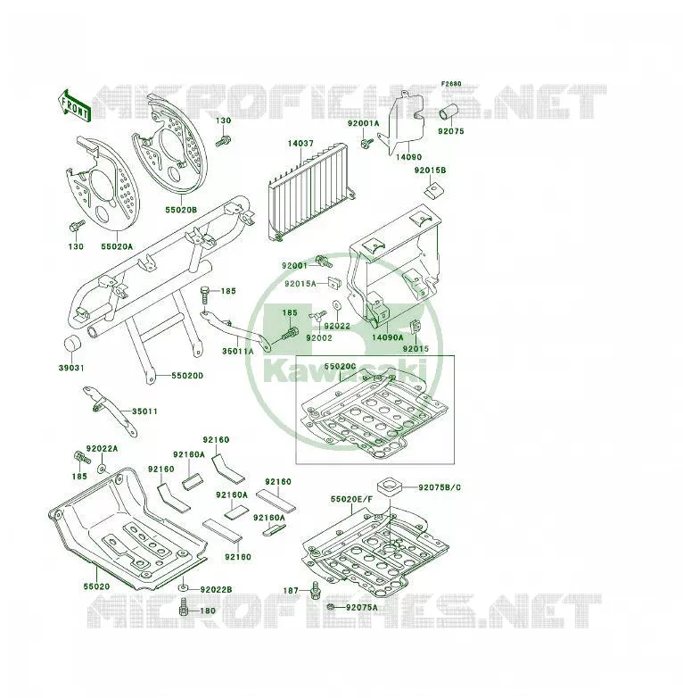PROTECTION(S) Kawasaki QUAD 400 1994 KLF400 4X4  KLF400-B2