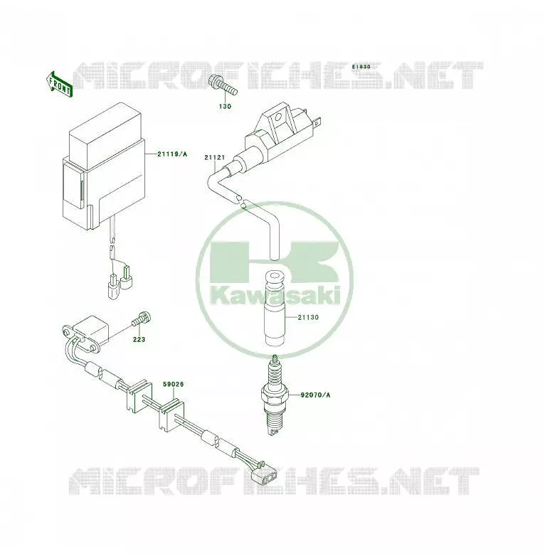 SYSTEME D&acute;ALLUMAGE Kawasaki QUAD 400 1994 KLF400 4X4  KLF400-B2