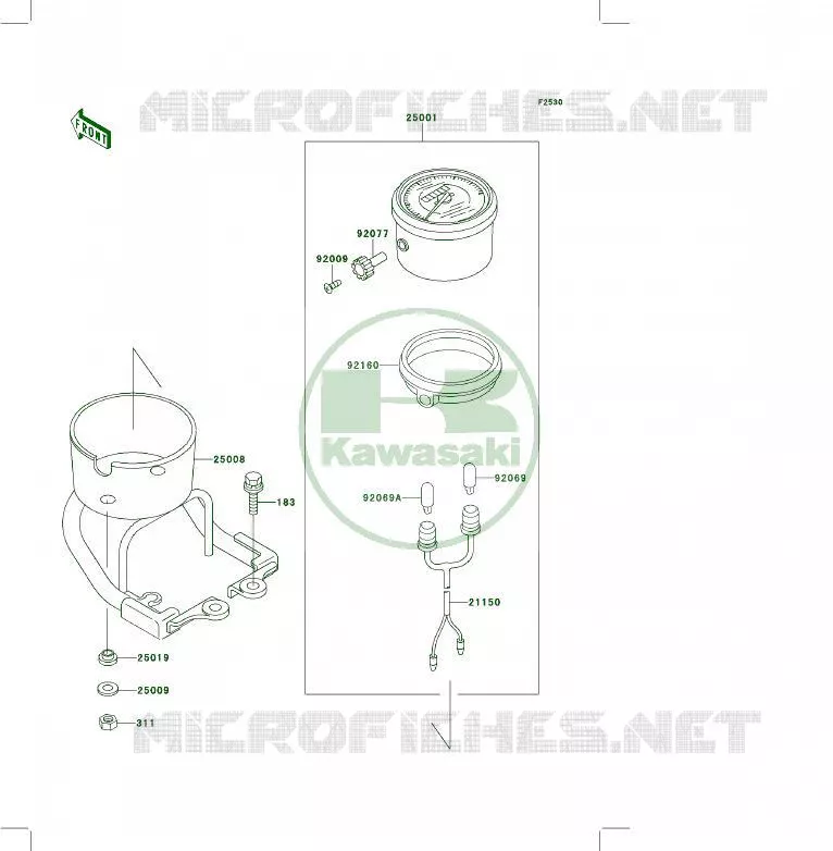 COMPTEURS Kawasaki QUAD 400 1995 KLF400 4X4  KLF400-B3