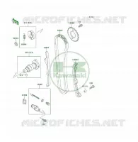 ARBRE A CAME/TENDEUR pour Kawasaki KLF400 4X4 1995