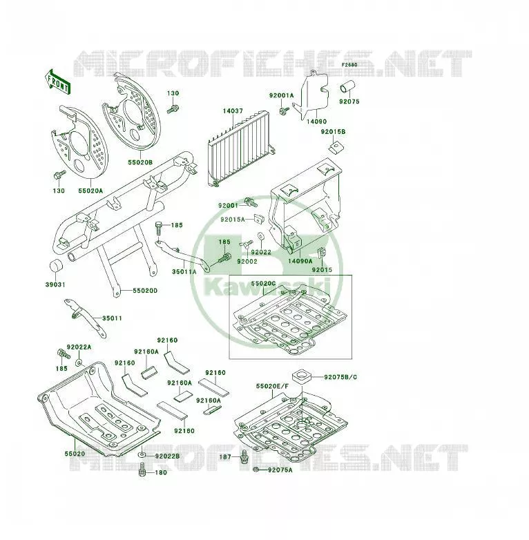 PROTECTION(S) Kawasaki QUAD 400 1995 KLF400 4X4  KLF400-B3A