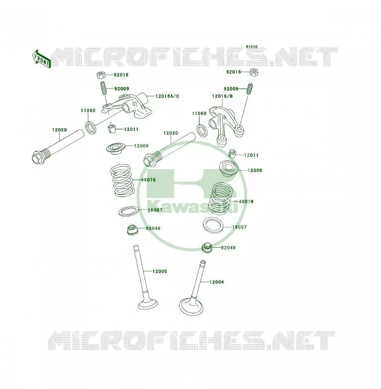 SOUPAPE Kawasaki QUAD 400 1995 KLF400 4X4  KLF400-B3A