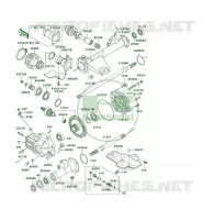 ARBRE DE TRANSMISSION(ARRI&Egrave;RE) pour Kawasaki KLF400 4X4 1996