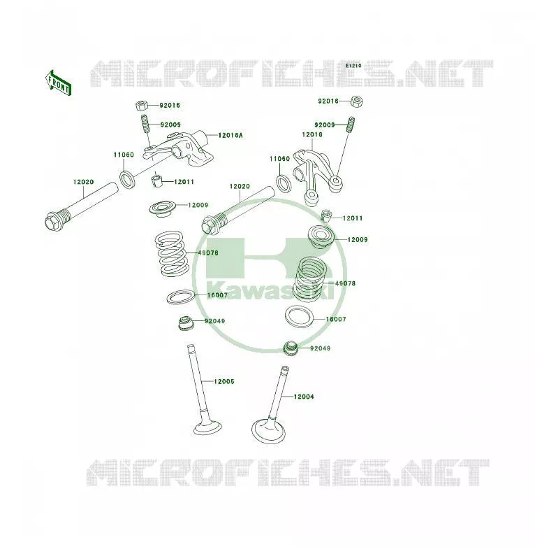SOUPAPE Kawasaki QUAD 400 1996 KLF400 4X4  KLF400-B4