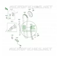 ARBRE A CAME/TENDEUR pour Kawasaki KLF400 4X4 1996