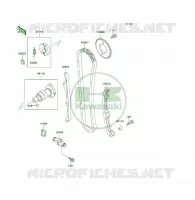 ARBRE A CAME/TENDEUR pour Kawasaki KLF400 4X4 1998