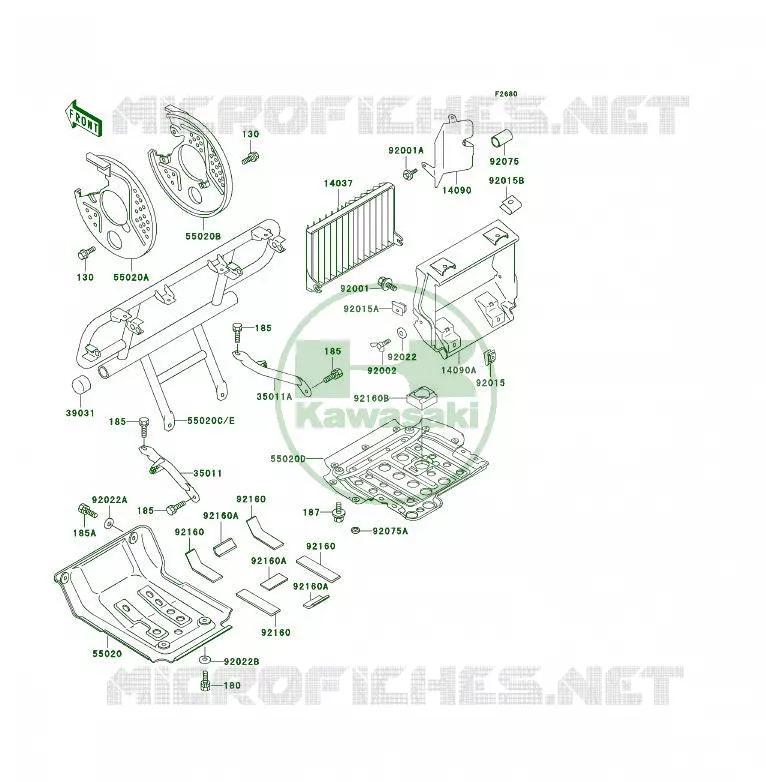 PROTECTION(S) Kawasaki QUAD 400 1999 KLF400 4X4  KLF400-B7